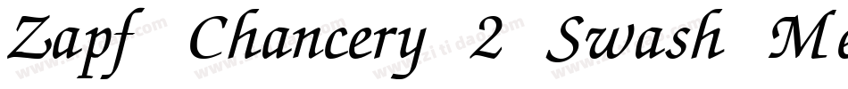 Zapf Chancery 2 Swash Medium Italic字体转换